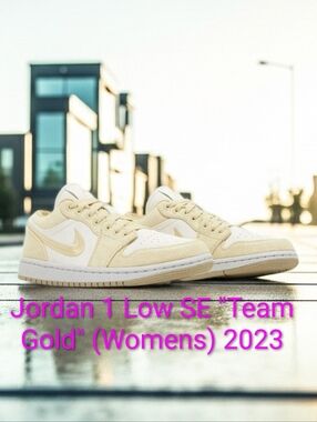 Jordan 1 Low SE "Team Gold" (Womens) Womens 10 Mens 8.5 NWT W/OG BOX